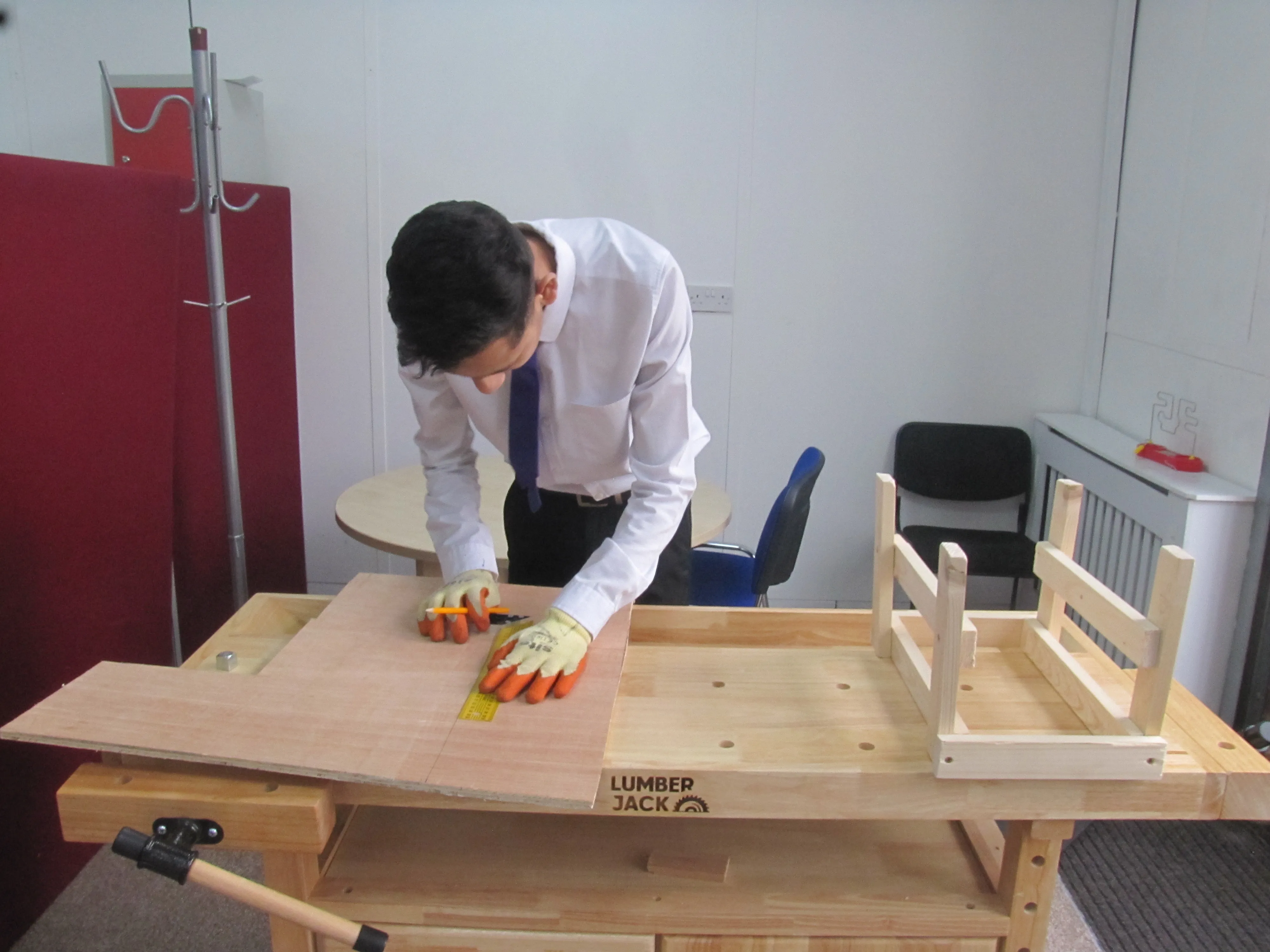 Students collaborating in the academy